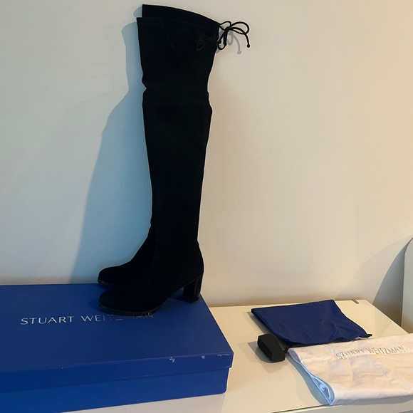 Stuart Weitzman Thigh-High Boots with collateral